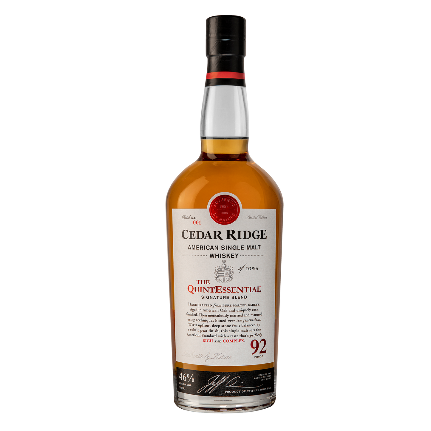 Cedar Ridge American Single Malt Whiskey