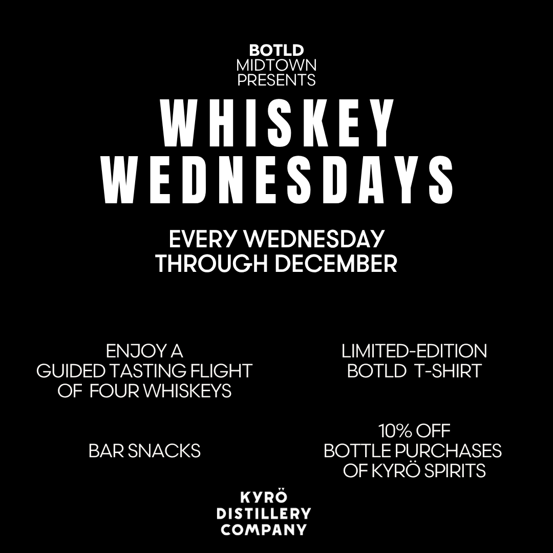 BOTLD Events - BOTLD Midtown Presents Whiskey Wednesday with Kyrö on 11/26