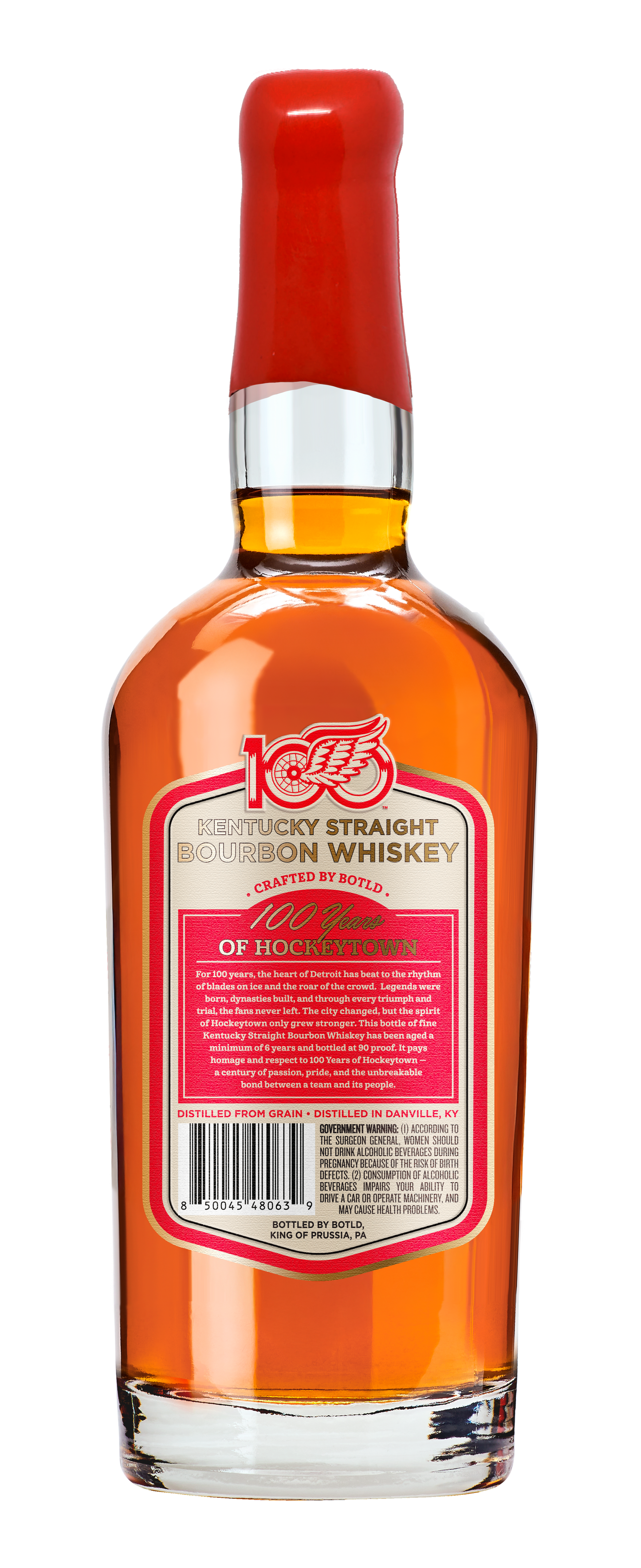 Detroit Red Wings Kentucky Straight Bourbon Whiskey Centennial Edition