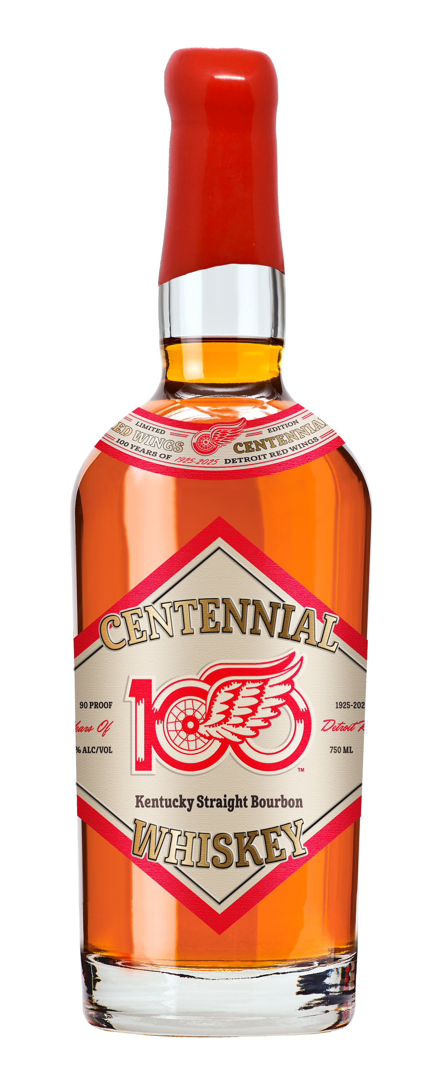 Detroit Red Wings Kentucky Straight Bourbon Whiskey Centennial Edition