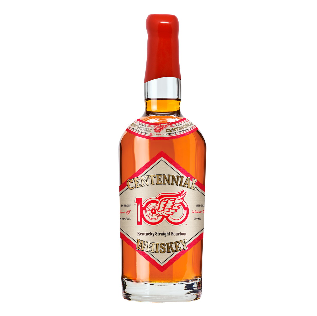 Detroit Red Wings Kentucky Straight Bourbon Whiskey Centennial Edition